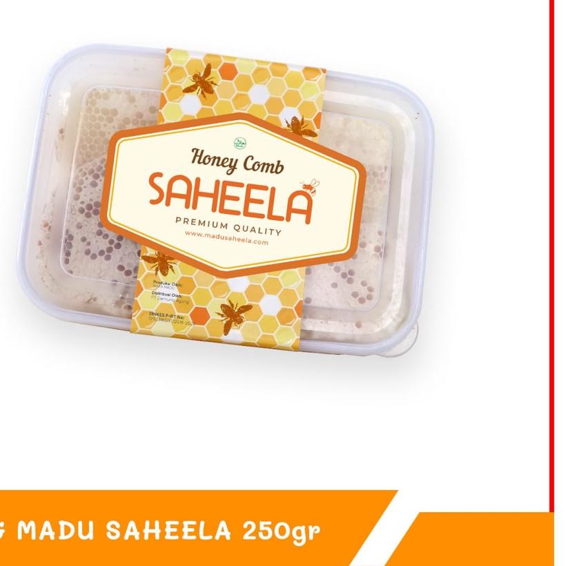 

✩ [TERLARIS] Sarang Asli Utuh Murni 250gr | Saheela Melifera Premium Honey Comb 100 % ORIGINAL ☃