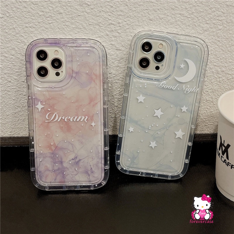 Untuk Xiaomi Redmi Note9 11 10 10s 11s Redmi 10A 9T 10 A1 9A 9C NFC Note9 Note10 Note10s Note11 Lembut TPU Fantasi Langit Berbintang Gradasi Bintang Bulan Bening Airbag Shockproof Case