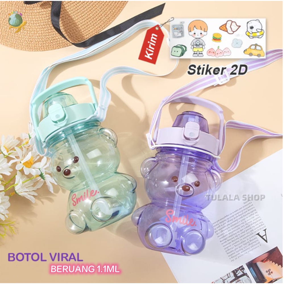 [TULALA SHOP]BOTOL JERAMI ANAK/Botol Kartun /Botol Minum Anak / Botol Minum Bayi Sedotan Lucu Anak / Karakter Rabbit Bear Tutup Clip / Import / Botol Minum Bayi Gelas Anak Balita Training Cup Baby Viral