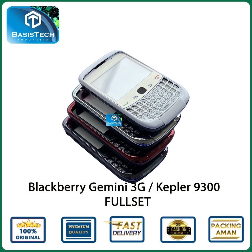 HOUSING CASING BLACKBERRY BB GEMINI 3G KEPLER 9300 FULLSET ORIGINAL QUALITY