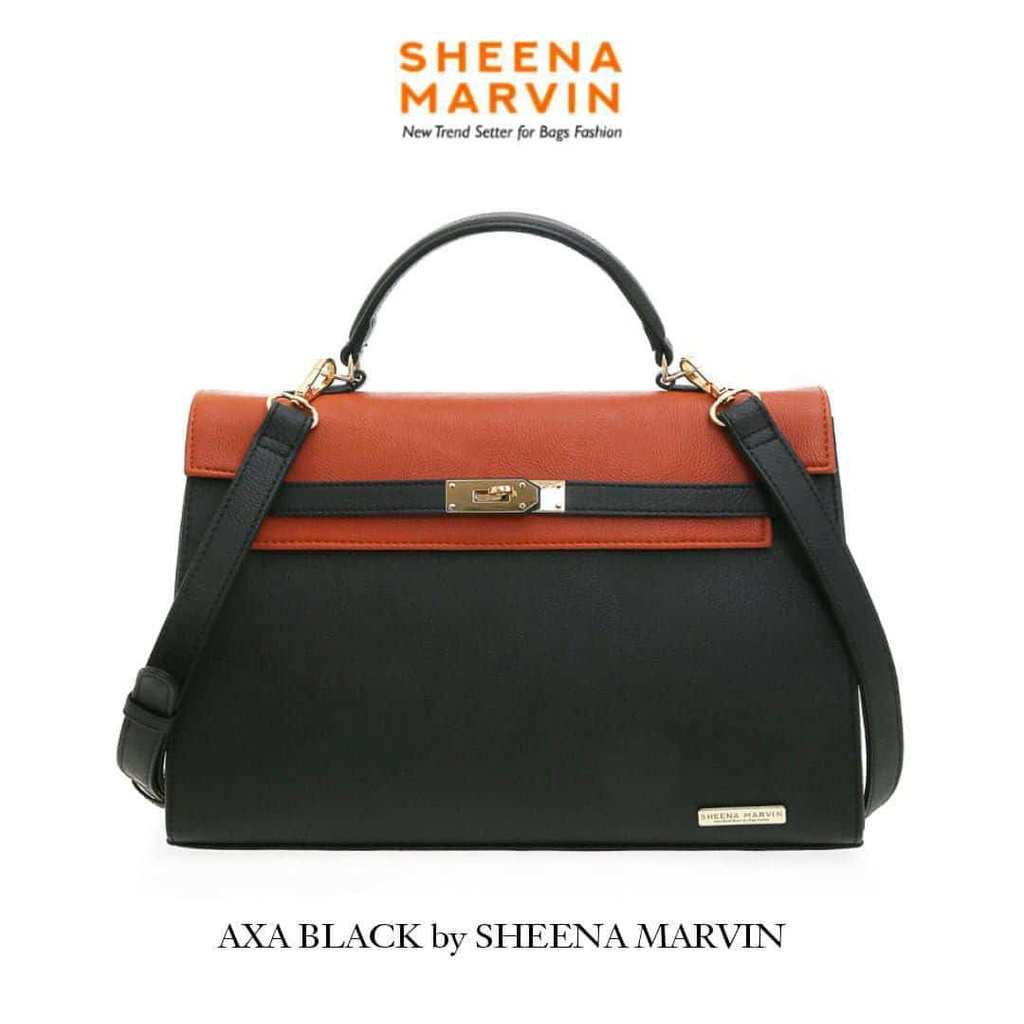 Tas Axa Black Sheena Marvin Tas Selempang