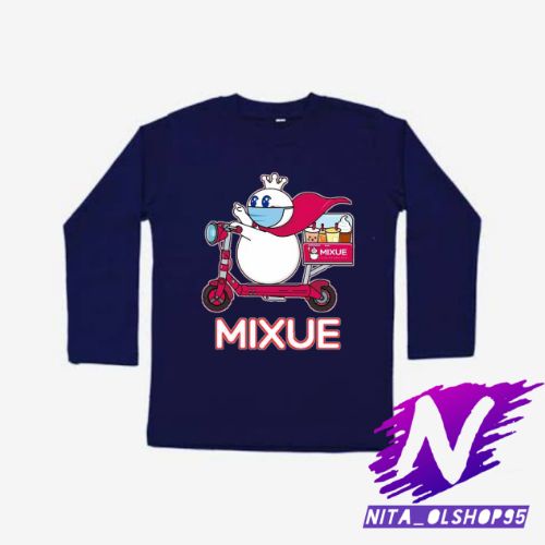 baju kaos anak lengan panjang mixue