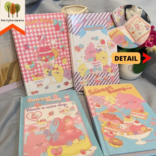 

Terlaris Buku Diary Sweet Bunny A5 Bergambar Setiap Halaman Hard Cover Notebook
