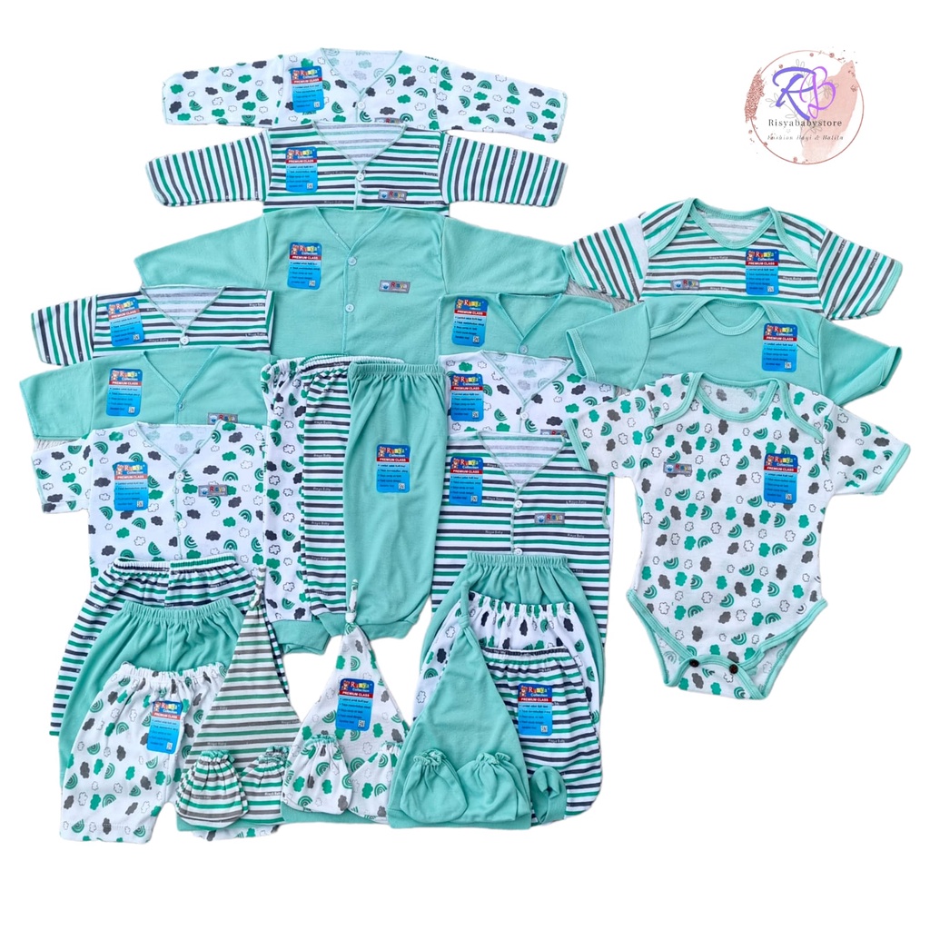 Paket 27 pcs baju bayi set newborn setelan baju baby baru lahir set panjang pendek kutung jumper bayi baru lahir paket hemat lahiran