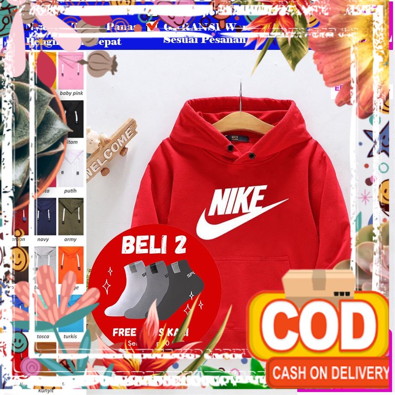 Jaket Jeket Hoodie Hudie Anak Kecil Laki Perempuan Cewek Cowok Pria Wanita Kembar Couple Cewe Cowo U