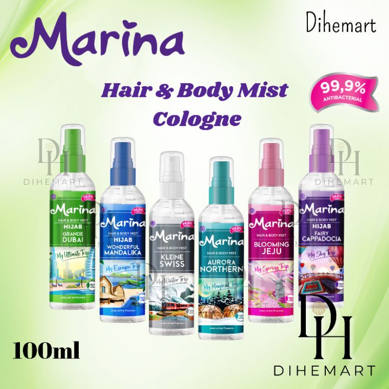 Jual Marina Hair & Body Mist 100ml Shopee Indonesia