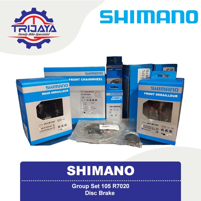 Shimano 105 R7020 Disc Brake 11 Speed Groupset Sepeda