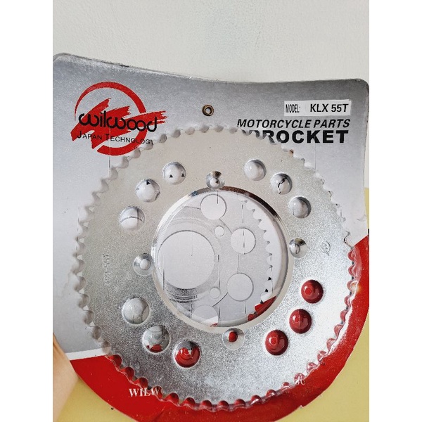 GEAR BELAKANG 428 KLX 150 -55T/GER BELAKANG 428 KLX 150 -55T/ GIR BELAKANG 428 KLX 150 -55T WILWOOD