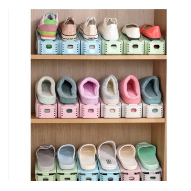 TATAKAN SEPATU SHOES ORGANIZER DOUBLE LAYER 2 TINGKAT TEMPAT SEPATU