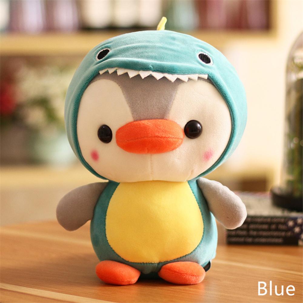 Timekey 25cm Pinguin Mainan Mewah Cosplay Unicorn Kodok Hiu Lebah Cuddly Plushie Bayi Appease Boneka Ulang Tahun Dekorasi Rumah Untuk Anak Kids N4U8