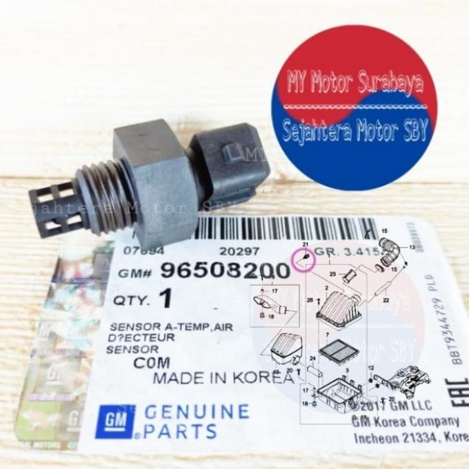 TERLARIS Sensor IAT Intake Air Temperatur Chevrolet Spark 800 cc ,