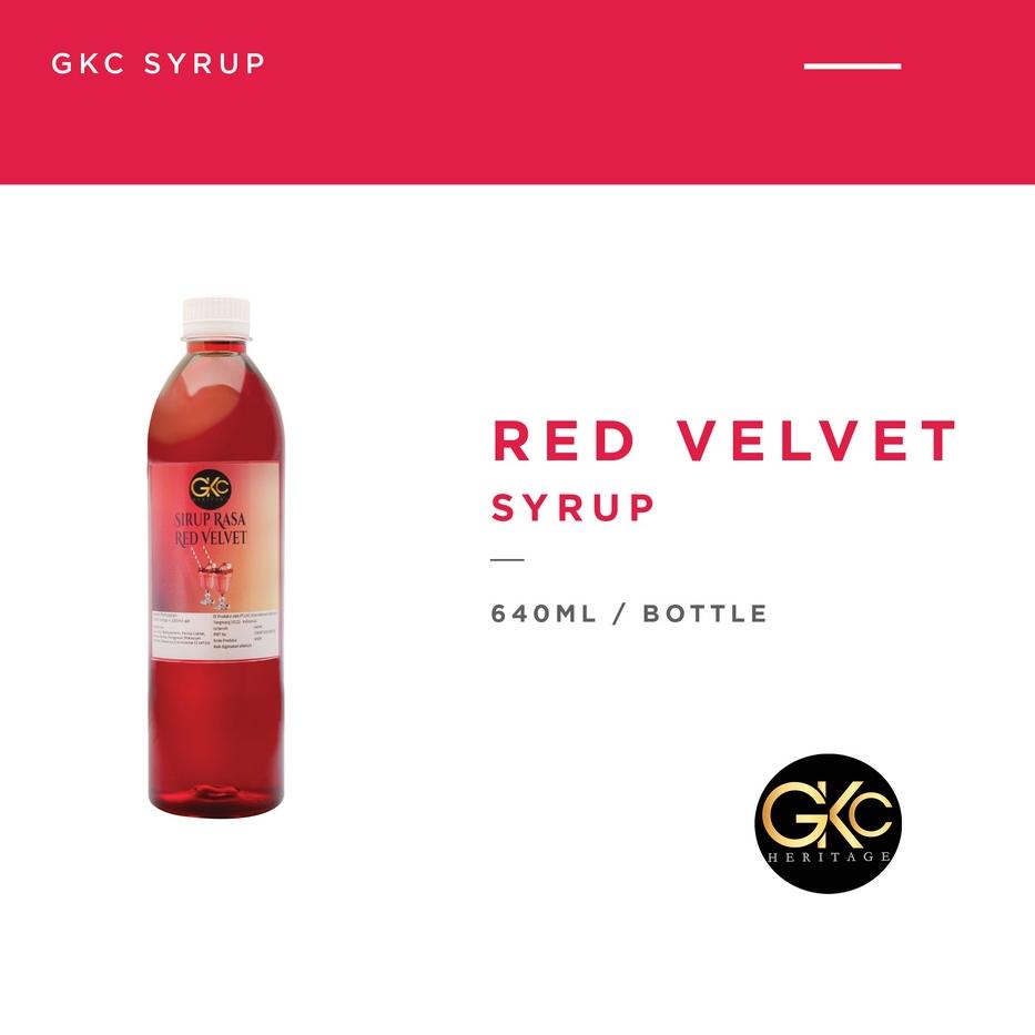 

☑ Sirup Red Velvet / Redvelvet Syrup Minuman GKC Heritage 640 ml (Import Quality) ★