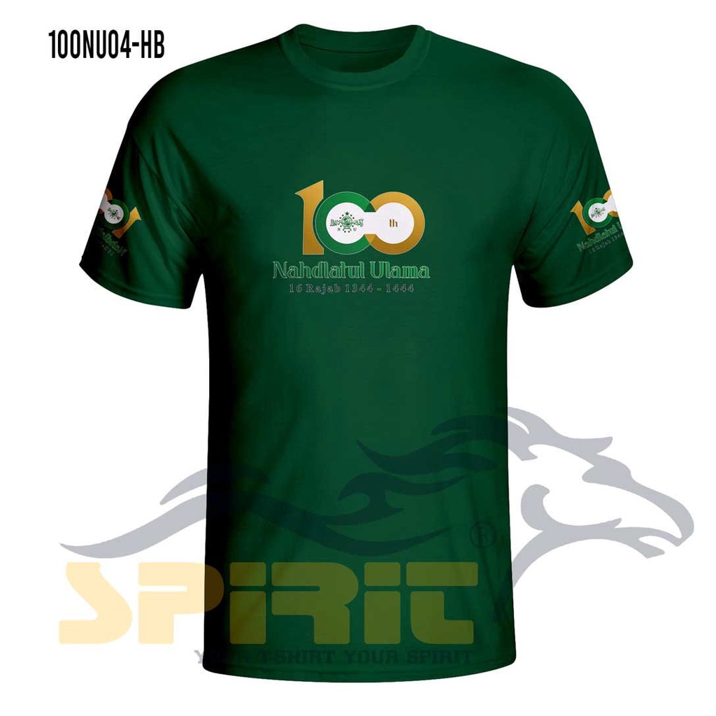 Baju Kaos 1 Abad Nahdlatul Ulama Logo Resmi 2023 l Kaos Logo Resmi NU 2023 Lengan Pendek Katun 24s J