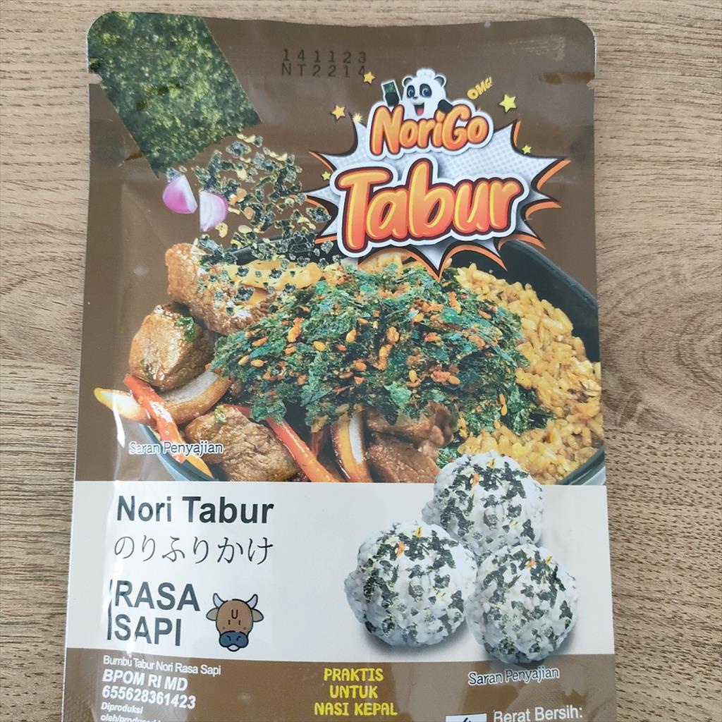 

Nori Tabur Seaweed Rumput Laut Panggang ( Rasa Sapi ) 60g