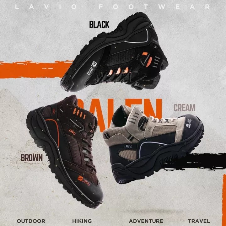 Sepatu Safety Ujung Besi Boots Klasik Safety Sport Lavio Footwear Original Kerja Proyek Lapangan Gunung Touring Hiking Anti Slip