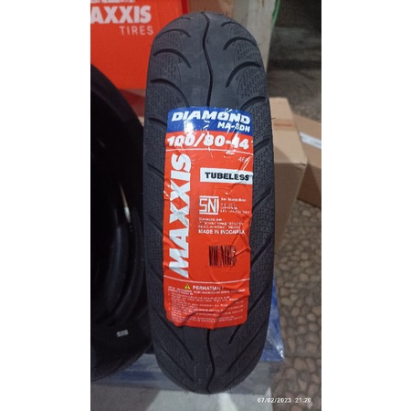 new ban tubles maxxis diamond ma-3dn 100/80-14, produk dijamin asli ori !!! free pentil !!!