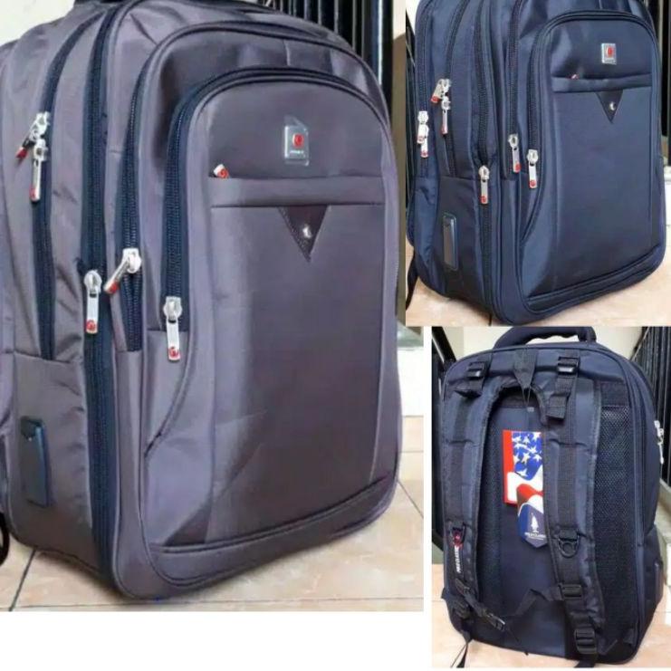 ✬ tas ransel laptop jumbo ukuran 20in polo original ☼