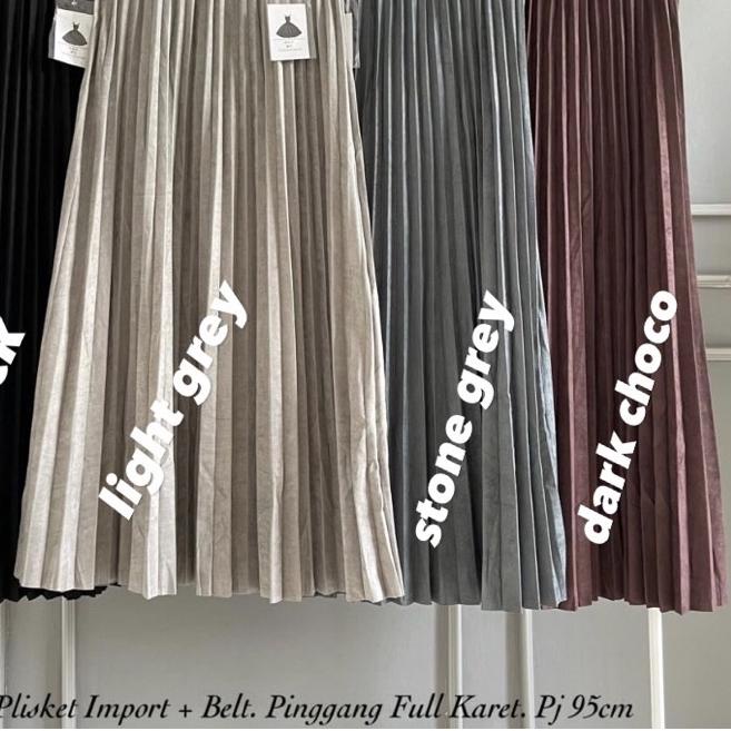۝ NEW COLOR Rok Plisket Suede Karina/Rok Plisket Import suede ➼
