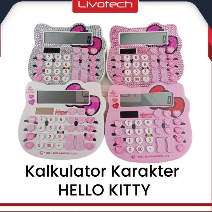 

A78 Kalkulator Hello Kitty KT-2288 12 Digit Calculator Polos / Glitter TREND KEKINIAN ㅟ