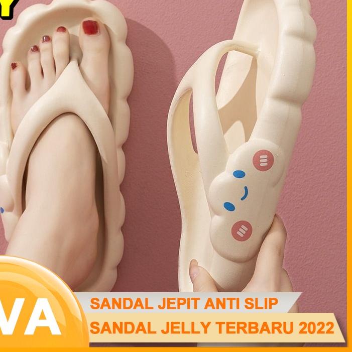 Import ✨Terbaik✨ Sandal jepit wanita import korea terbaru 2022 Sepatu sandal jepit jelly EVA Sandal 