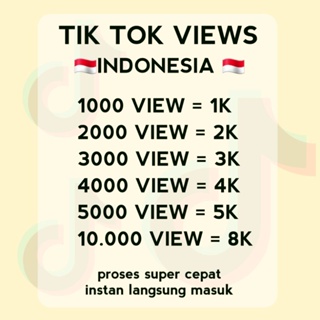 TIK'TOK VIEW INDONESIA INSTANT' MASUKk