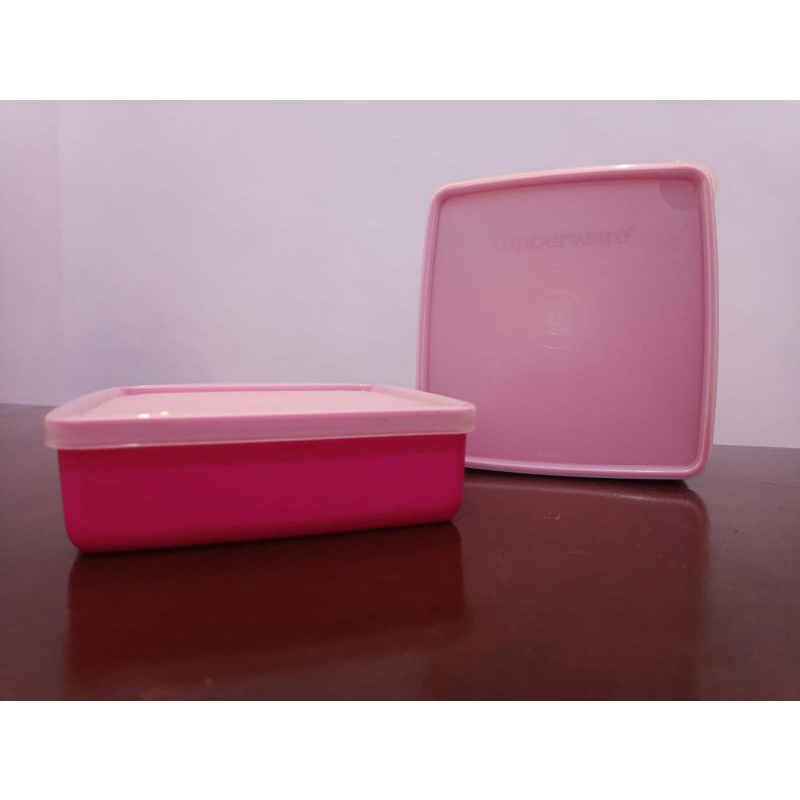 Bekal Tanpa Sekat ( Large Square Away) 660 ml Original Tupperware