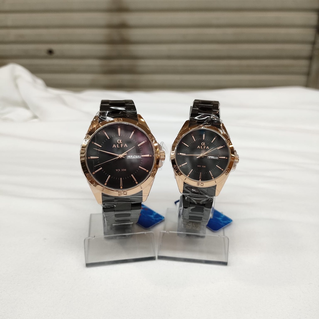Jam Tangan Alfa 8002 Rantai Original Waterresistant