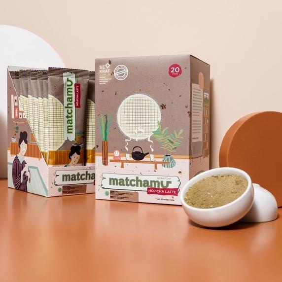 

● Matchamu Hojicha Latte Box of 20 ➮