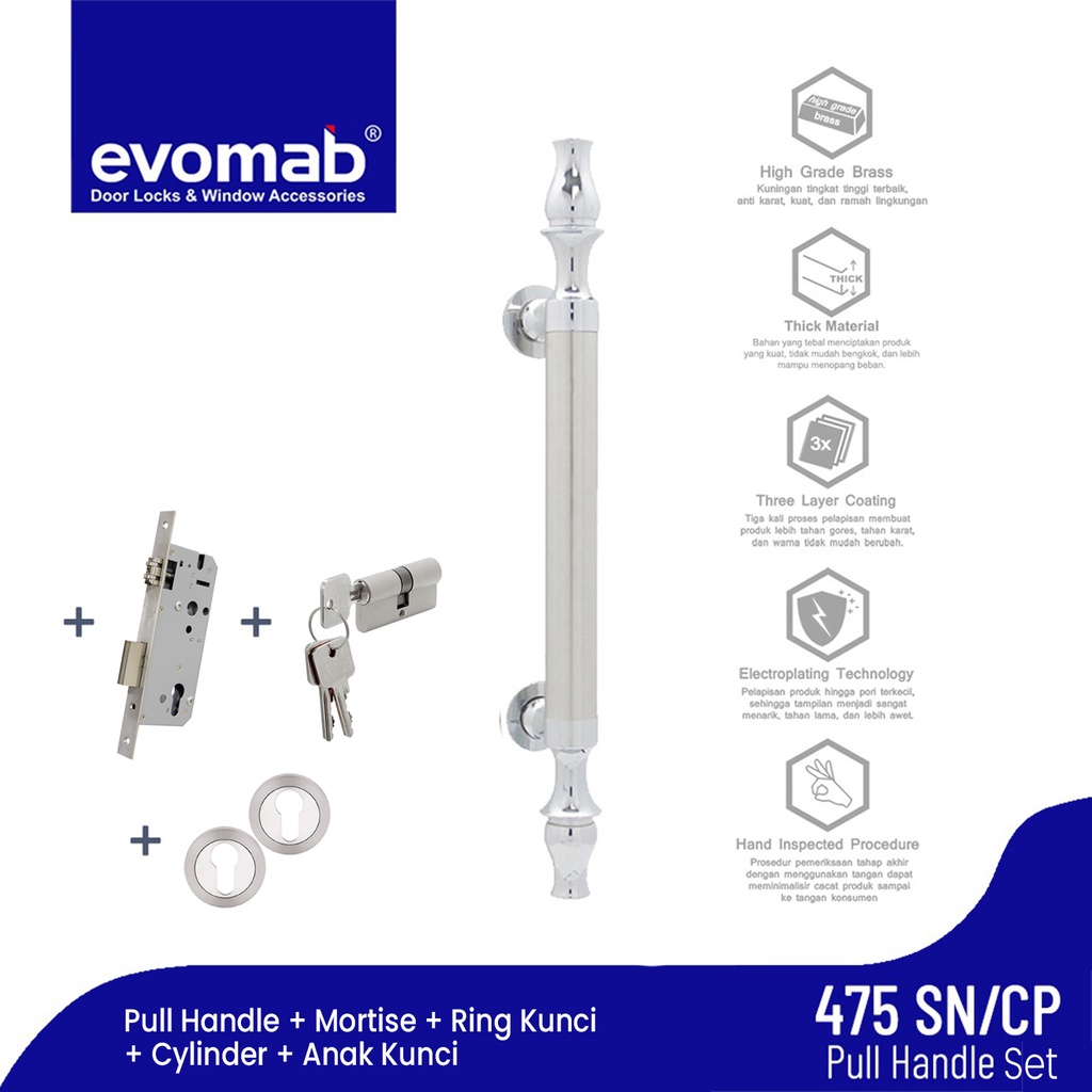 evomab Pull Handle Pintu Minimalis PH100-475