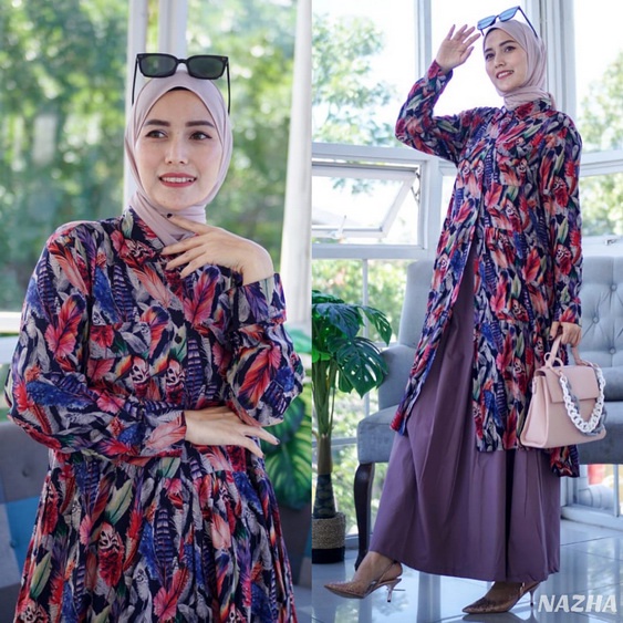 NAZHA by MMAAYRA (Setelan rok tunik, Setelan kasual rok dan tunik, Setelan kasual rok, Setelan tunik