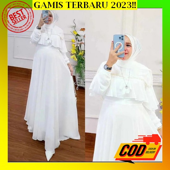 Helen Maxy Sonia Dress Size Standar Dan Jumbo Mutiara Maxy Brukat Jumbo Modern Gamis Kondangan Simpl