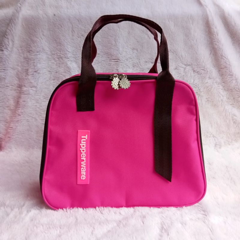 Tas bekal Luxury Tupperware ( Zipper bunga es )