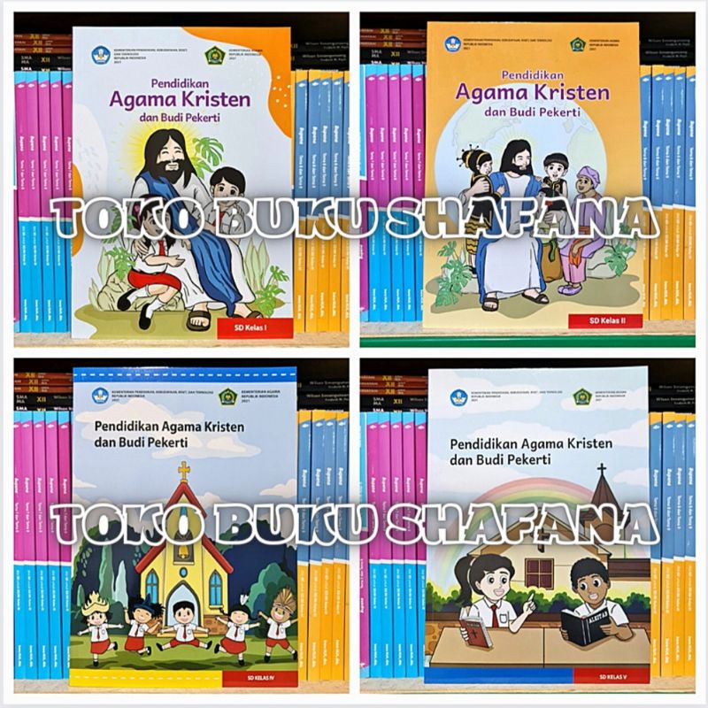 Buku Pendidikan Agama Kristen Kelas 1 2 4 5 SD Kementerian Kurikulum Merdeka Revisi 2021 Diknas Kemendikbud