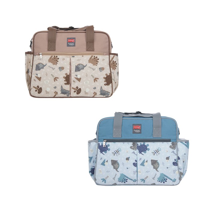 Diaper Bag Dialogue Baby Tas Bayi Besar+Tmpt Btl Susu Dino Fun Series -Dgt7254