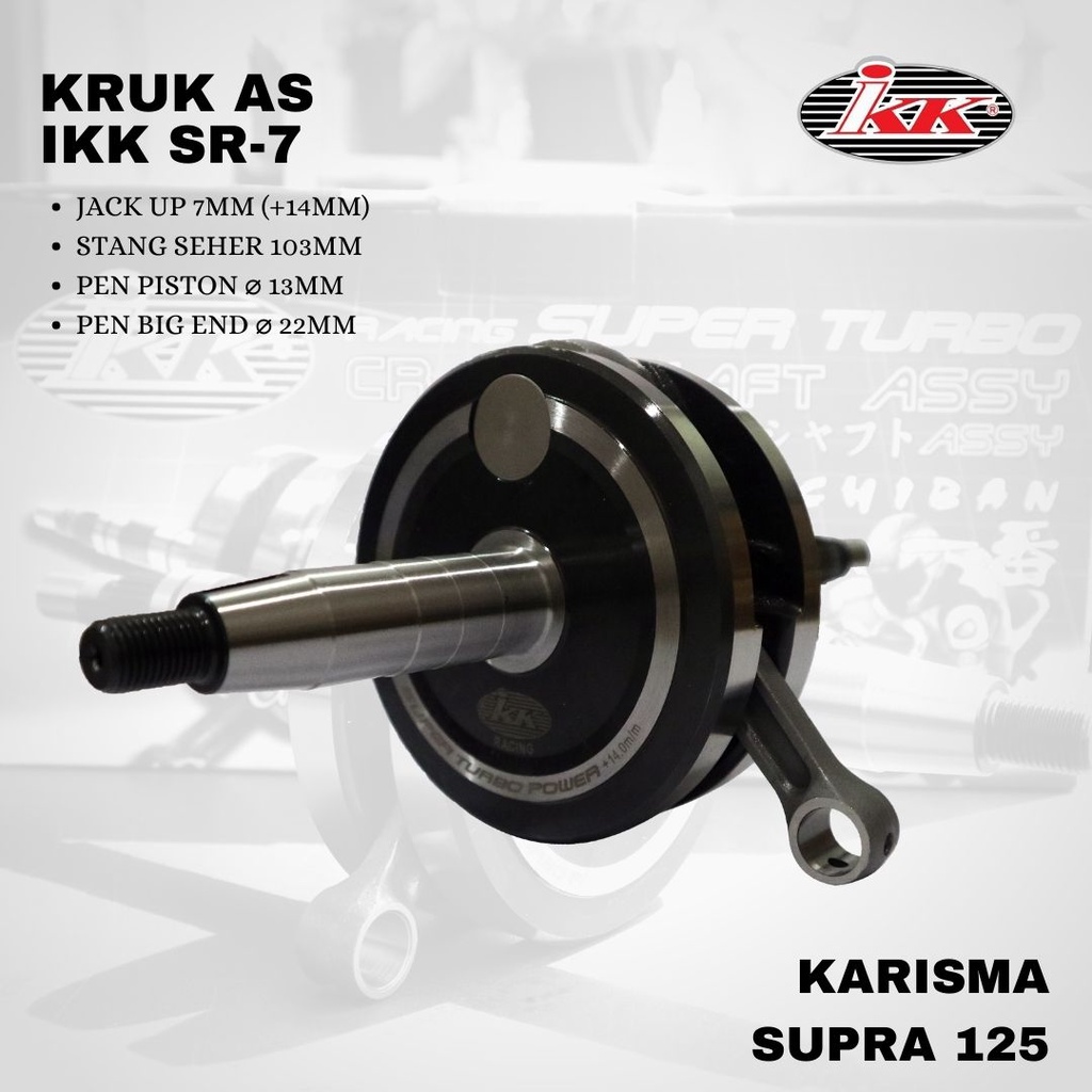 Crankshaft Kruk as IKK Karisma up 7mm (14mm) 103L