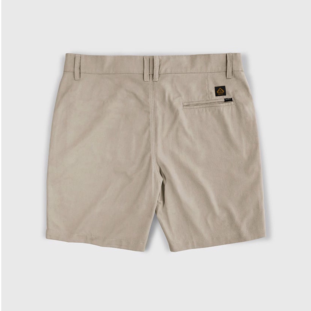 Dritto Chino Short Pants &quot;Raccolto&quot; Celana Pendek Chino - Brown