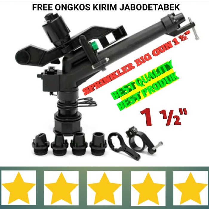 Sprinkler Sprinkler Big Gun 1.5 Inch Alat Siram Taman Kebun Ladang
