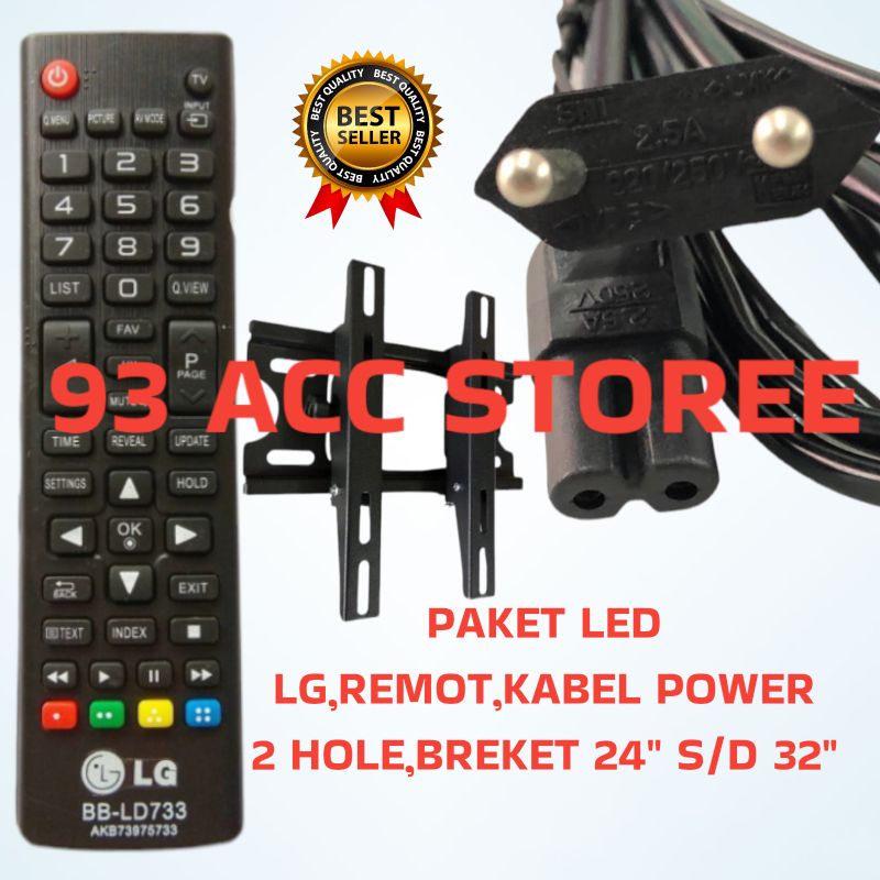 kabel power tv LED LG plus remot tv LED LG