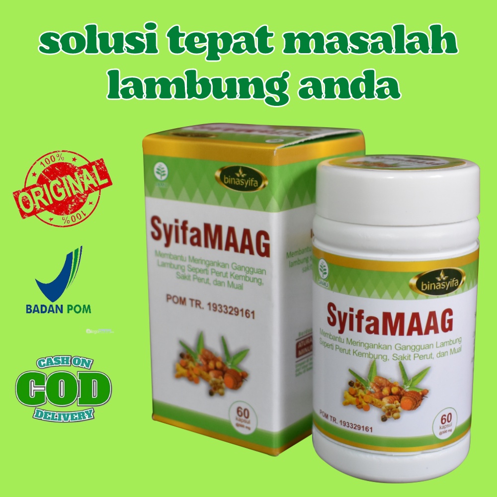 

SYIFAMAAG Obat Lambung Nyeri Sakit Perut Kembung Binasyifa Herbal