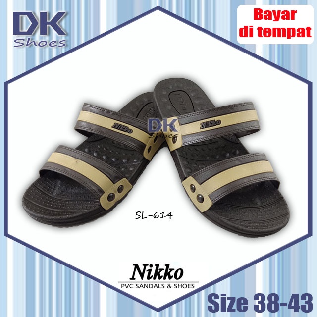 Nikko SL-614 M-XL / Sandal Laki Murah / Sandal Kuliah / Sandal Tahan Air / Sandal Kerja / Sandal Kekinian