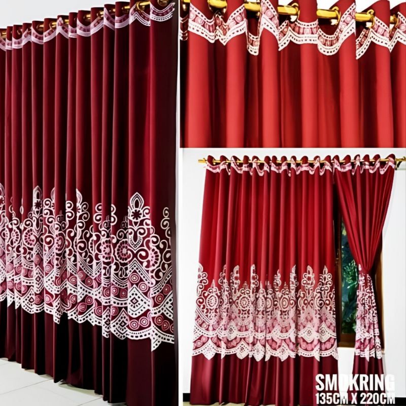 Gorden Smokring Motif Bunga Cantik 12 Lubang Ring