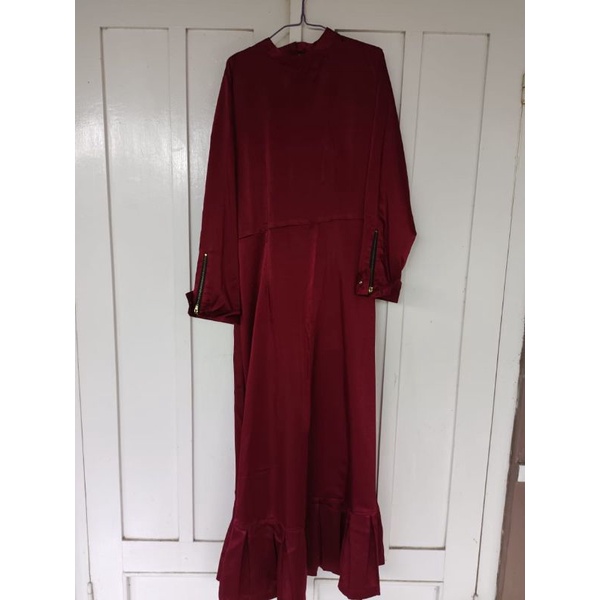 Gamis silk wudhu friendly murah