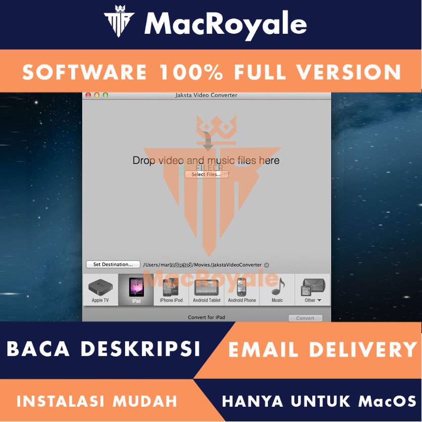 [MacOS] Jaksta Converter (310) Full Version Lifetime Full Garansi