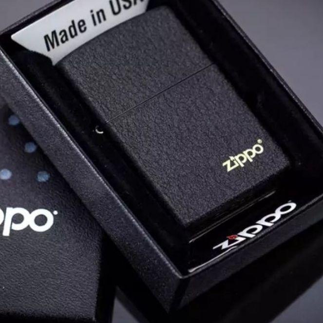 ♪ KOREK API ZIPO/JIPO HITAM KASAR / BLACK CRACKLE GRADE ORIGINAL ➶