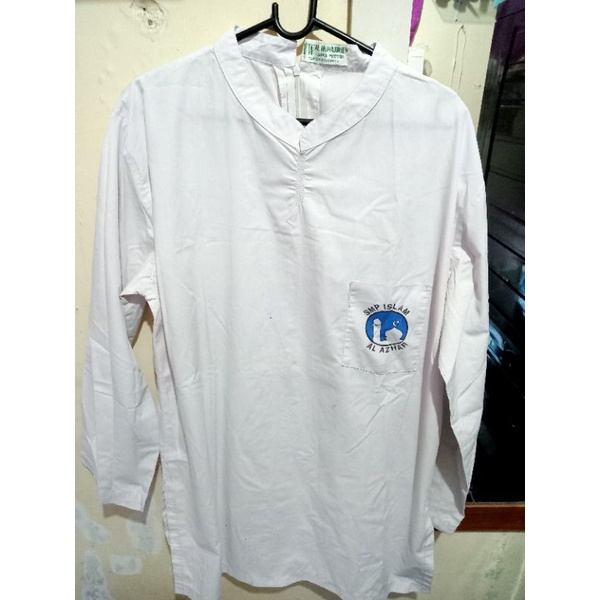 Seragam atasan SMP AL-AZHAR " YW AL-MUHAJIRIEN " (preloved)