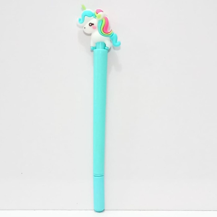 

Bolpen unicorn boneka pen unicorn tinta gel hitam pen murah lucu