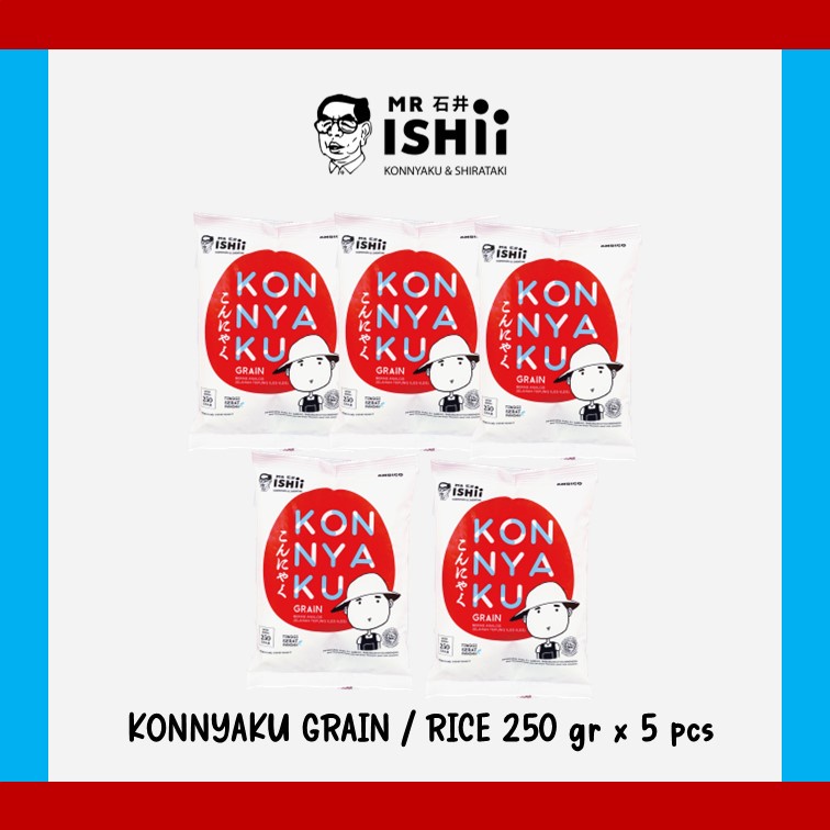 

MR.ISHII - Konnyaku Grain / Beras Shirataki 250 gr (isi 5)