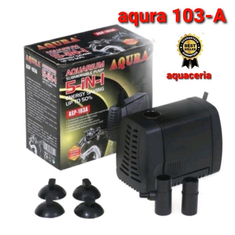 AQURA asp 103 a power head pompa celup air kolam ikan hias