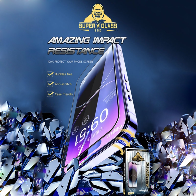 Wekome Design King Kong Tempered Glass13 13 PRO MAX /12 /12PRO MAX/X/11PRO/XR /11/XS MAX/11 PRO Max6 /7 /8 6P/7P/8P 14 14PROMAX 14PRO