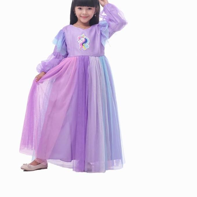 ❊ Gaun pesta anak Dress Pesta Anak Baju pesta anak Perempuan Kuda Pony, Dress Pesta Anak kuda pony d